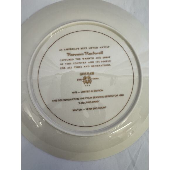 norman rockwell Collectors large plate - Picture 7 of 12